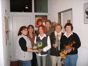 Gertraud Azar dankt G.Umbach und C.Zang für ihre Arbeit und den Gastgeberinnen M. Roßbach, A. Stvrtecky und C.Sachs